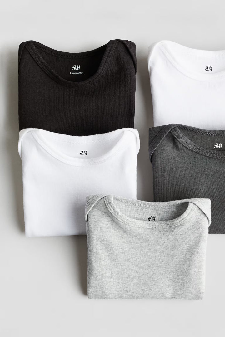 H&M 5-pack Cotton Bodysuits
