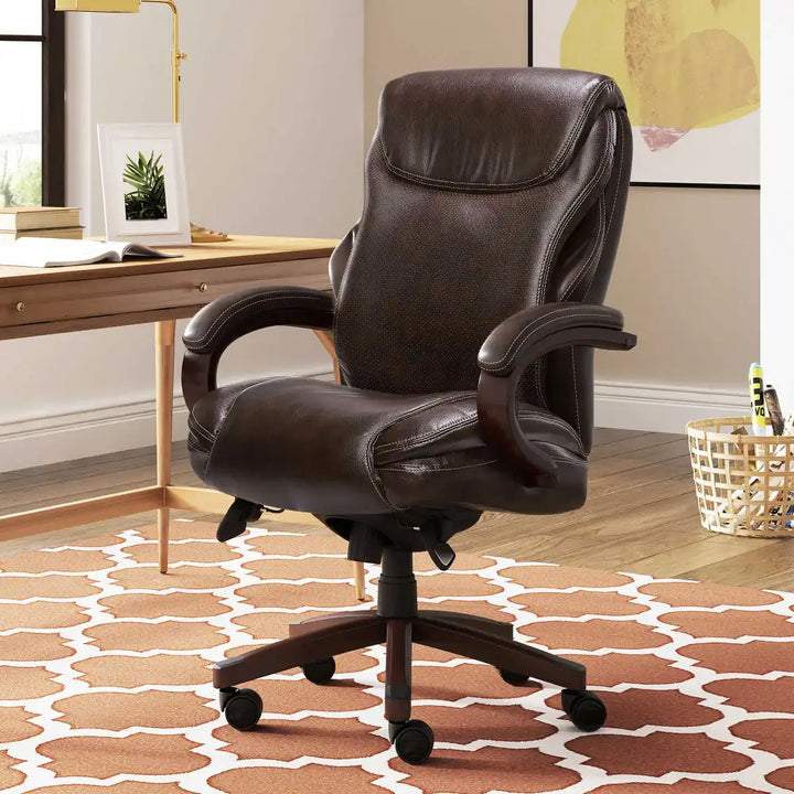 Lazboy Hyland Executive Office Chair, Brown