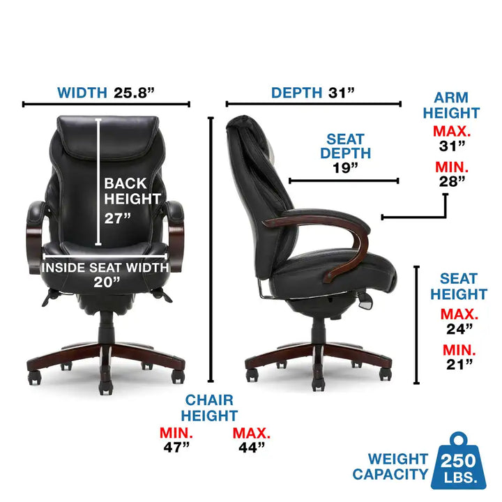 Lazboy Hyland Executive Office Chair, Black