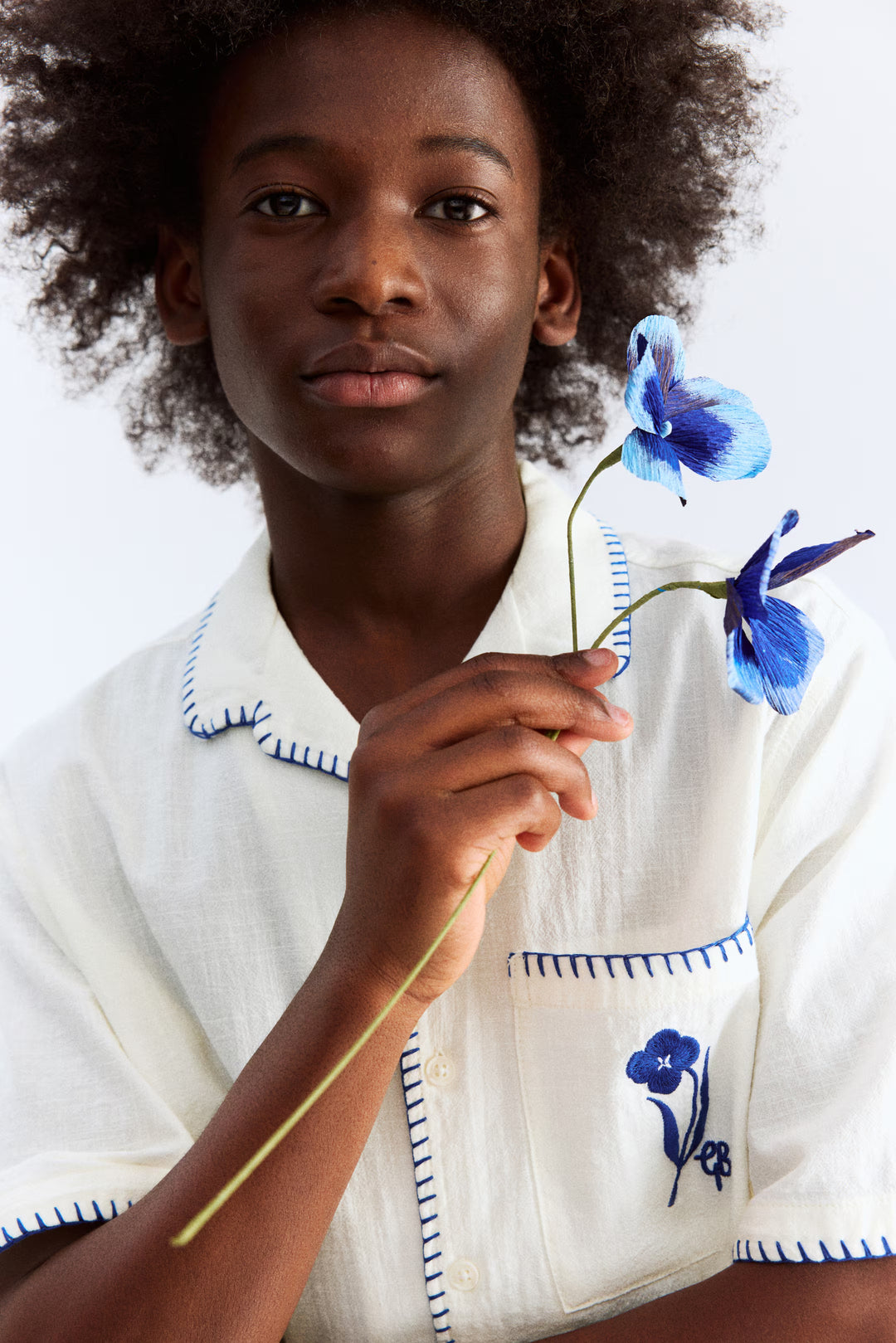 H&M Cotton Resort Shirt with Motif