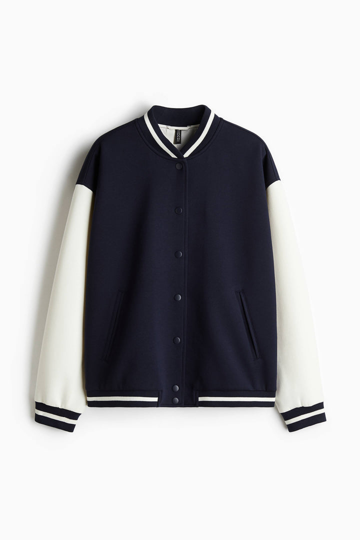 H&M Motif-Detail Baseball Jacket
