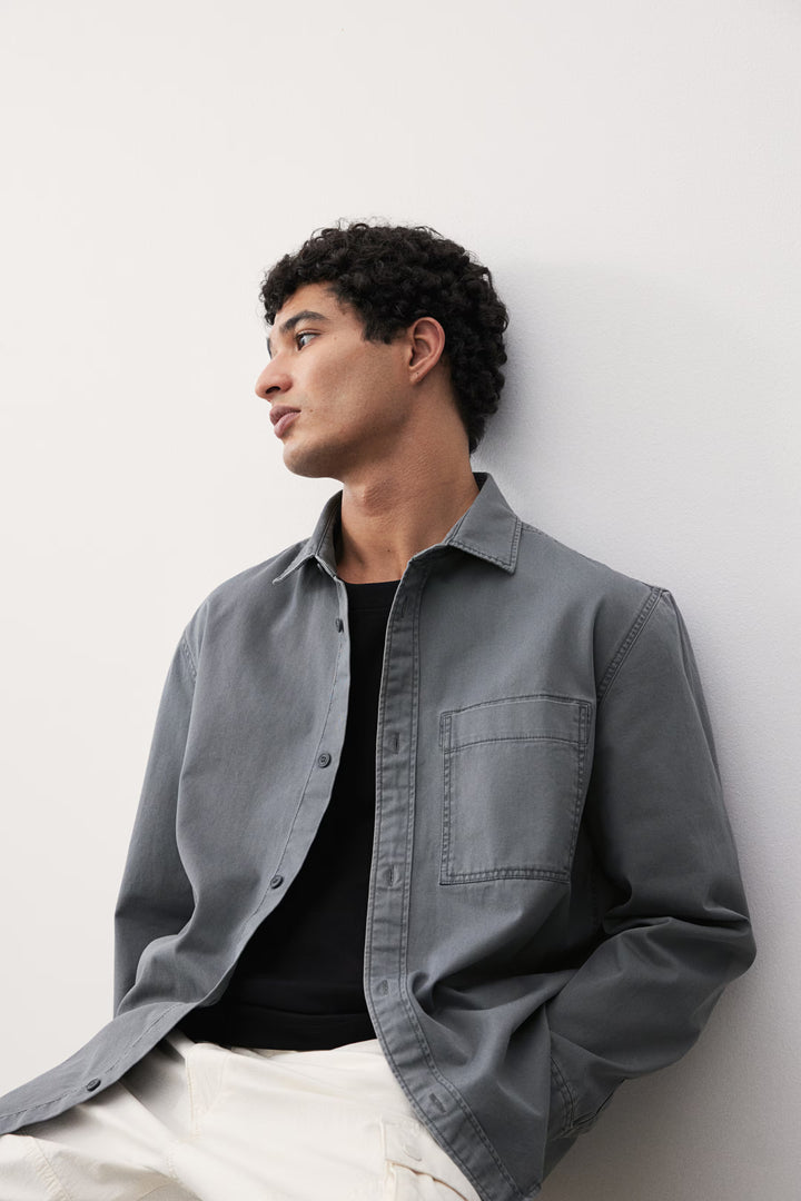 H&M Regular-Fit Twill Overshirt