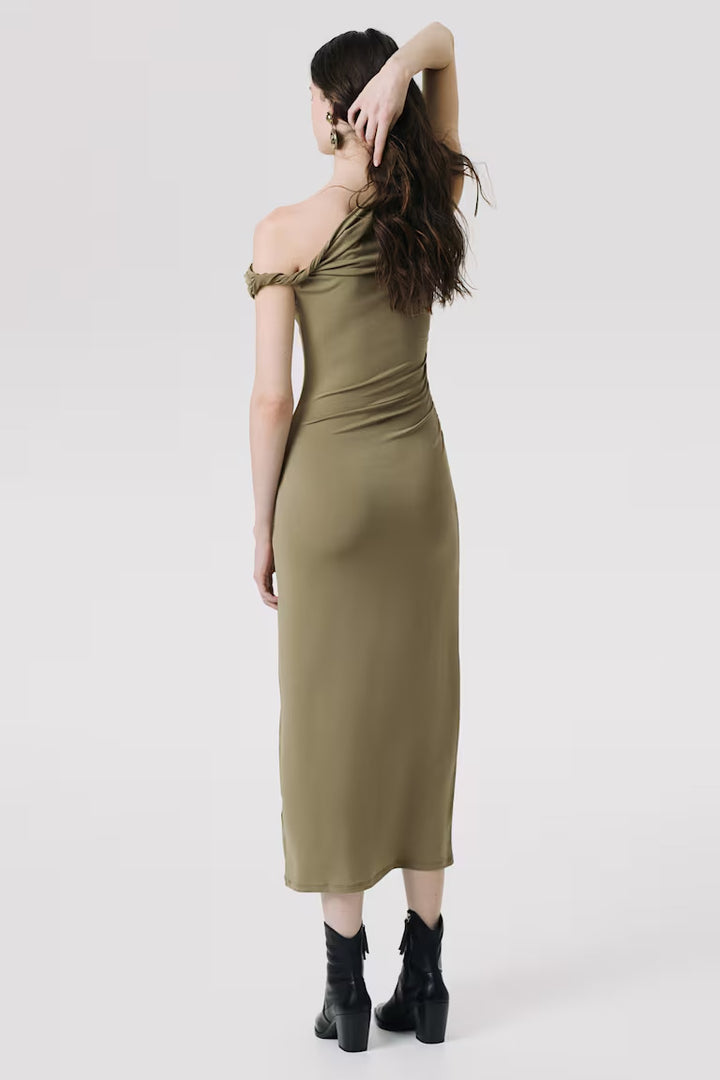 H&M Twist-Detail One-Shoulder Dress