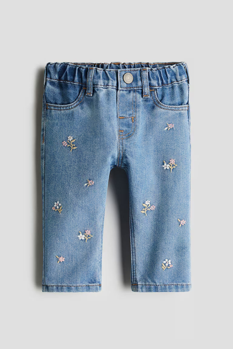H&M Embroidery-Detail Jeans