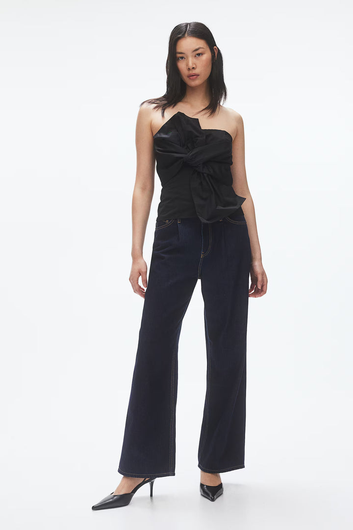 H&M Wide-leg Denim Pants