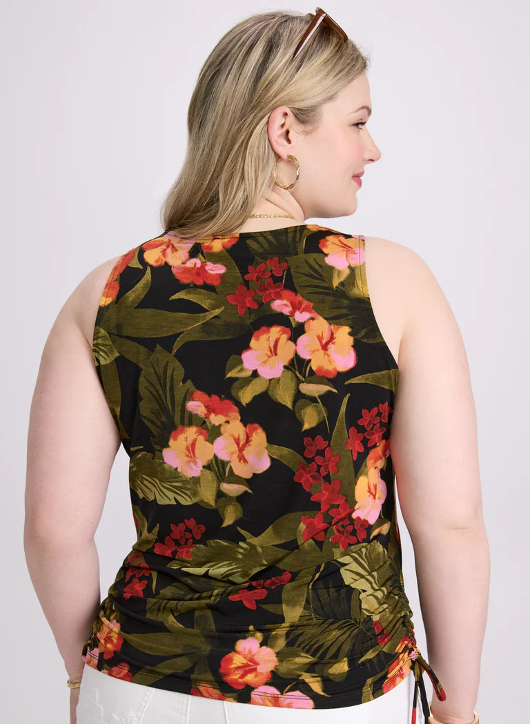 LAURA Palm Print Top