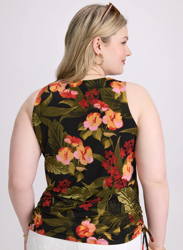 LAURA Palm Print Top