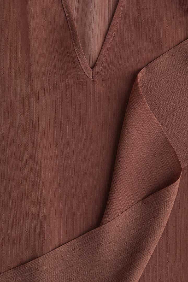 H&M Tie-Neck Chiffon Blouse