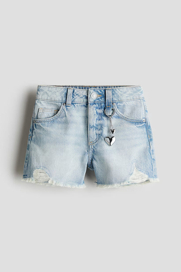 H&M Pendant-Detail Denim Shorts