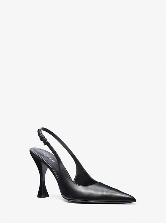 Michael Kors Isabella Leather Slingback Pump