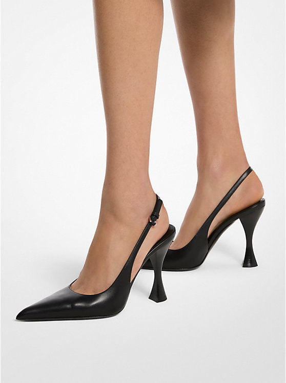 Michael Kors Isabella Leather Slingback Pump