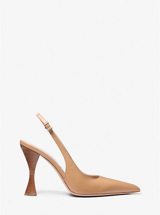 Michael Kors Isabella Leather Slingback Pump
