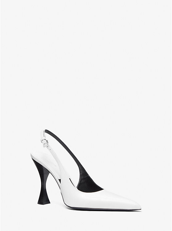 Michael Kors Isabella Leather Slingback Pump