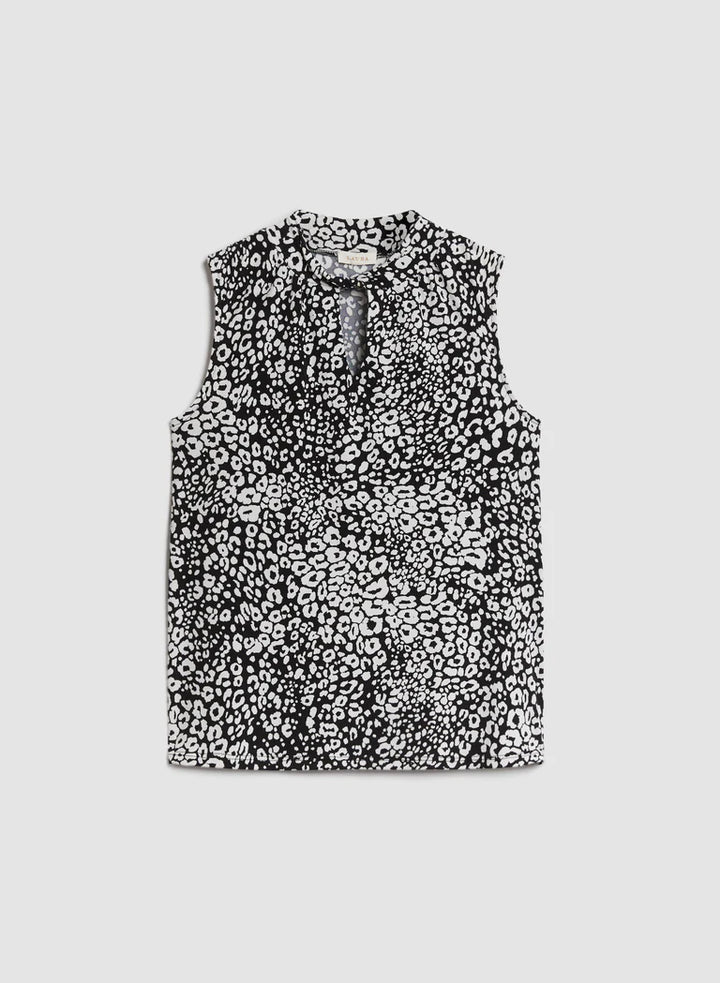 LAURA Sleeveless Animal Print Top