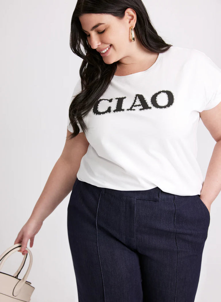 LAURA 'Ciao' Cotton & Modal T-Shirt