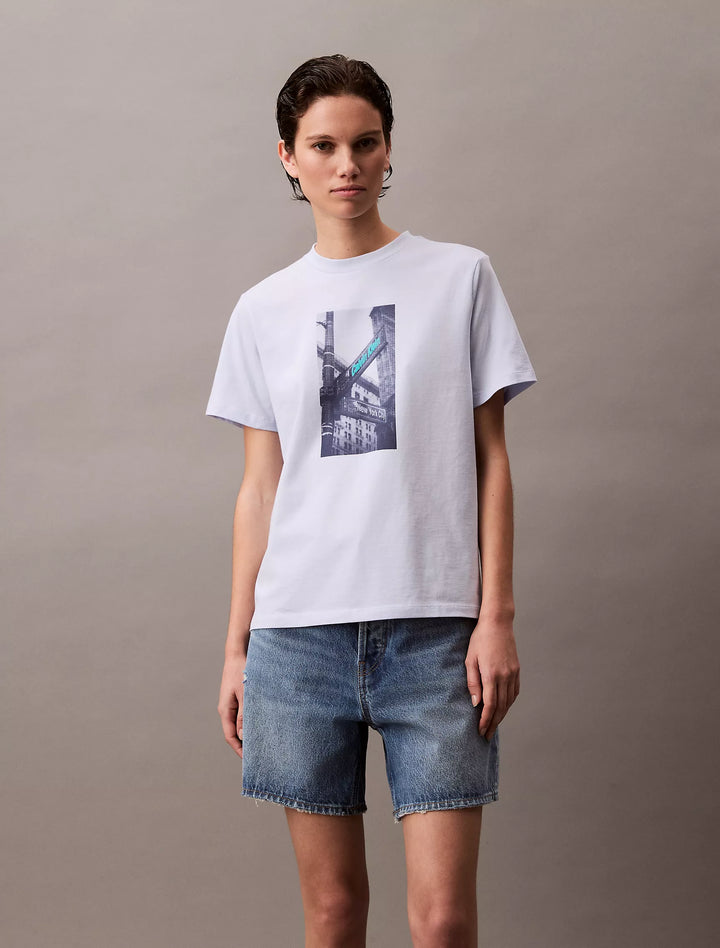 Calvin Klein Street Sign Graphic Boxy T-Shirt