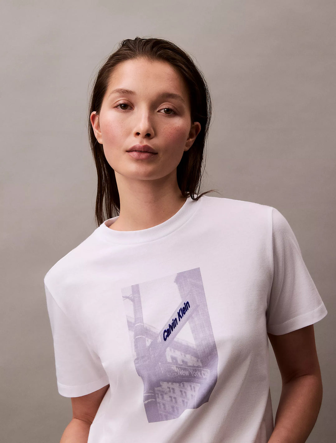 Calvin Klein Street Sign Graphic Boxy T-Shirt