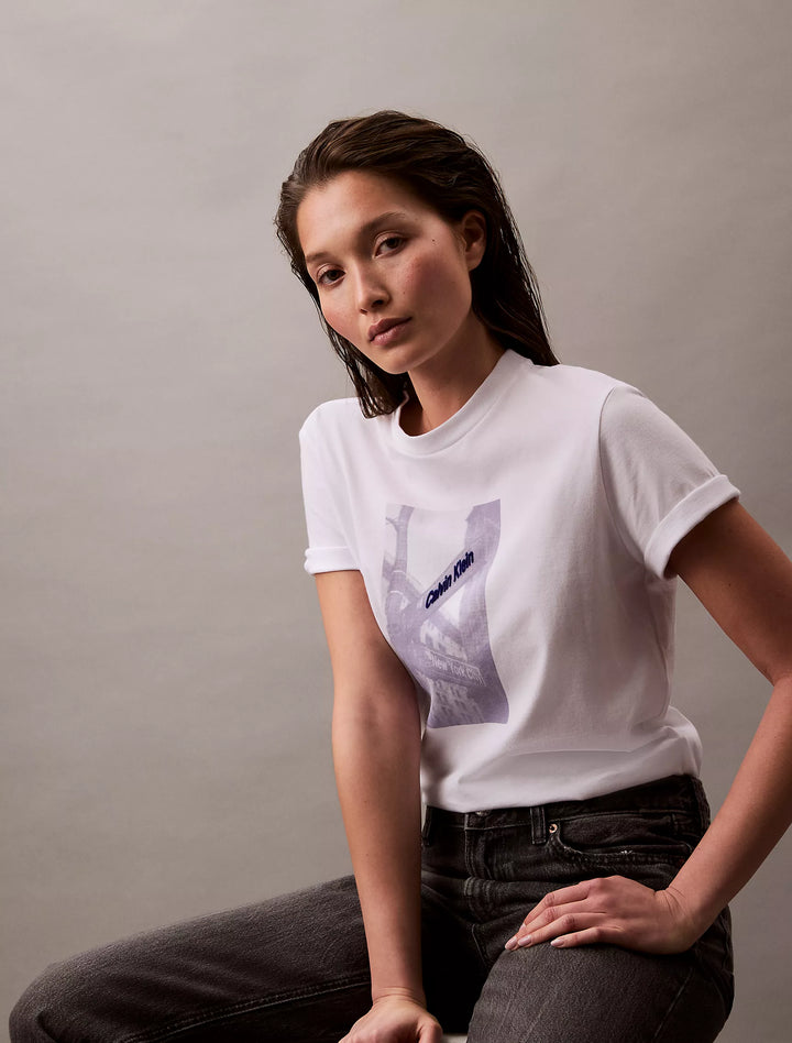 Calvin Klein Street Sign Graphic Boxy T-Shirt