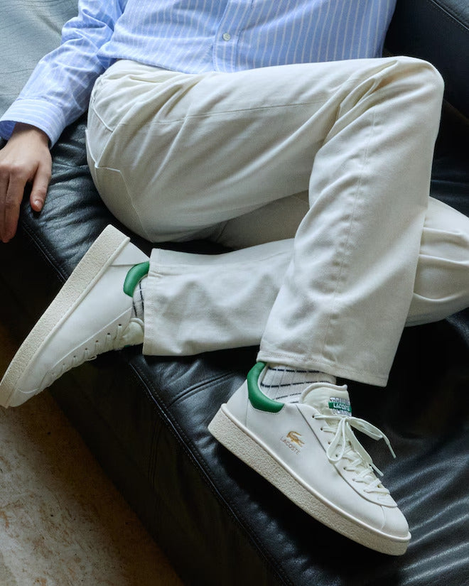 Lacoste Men's Baseshot Premium Leather Sneakers