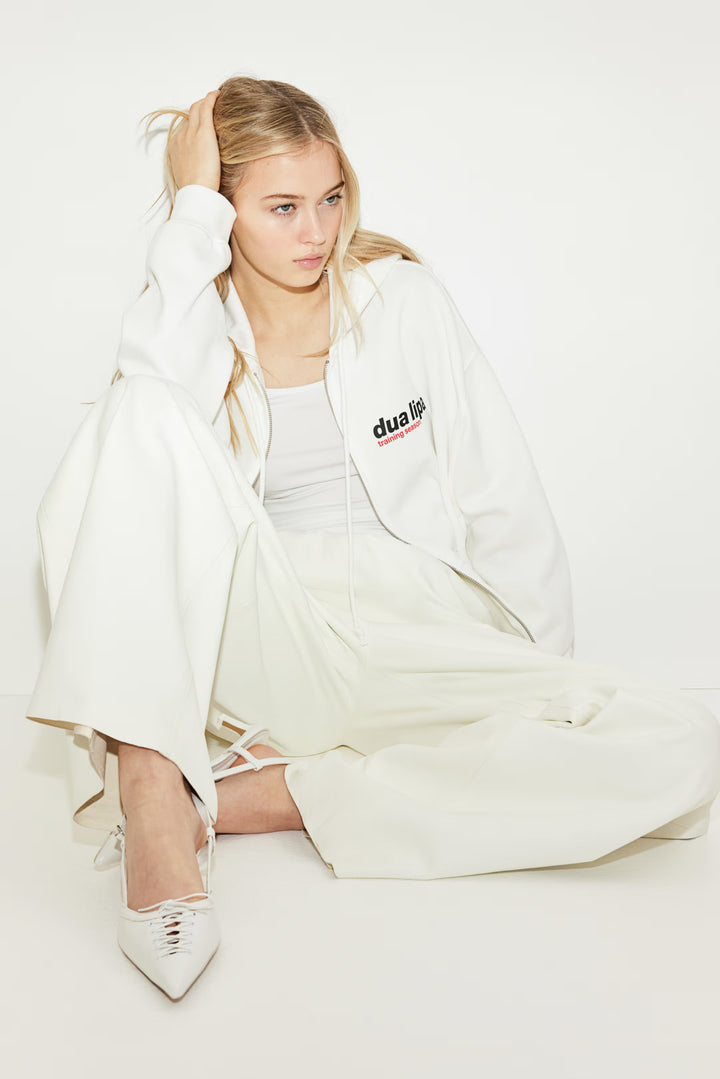 H&M Oversized Printed Hooded Jacket