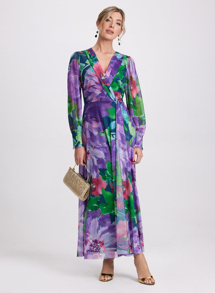 LAURA Floral Chiffon Dress