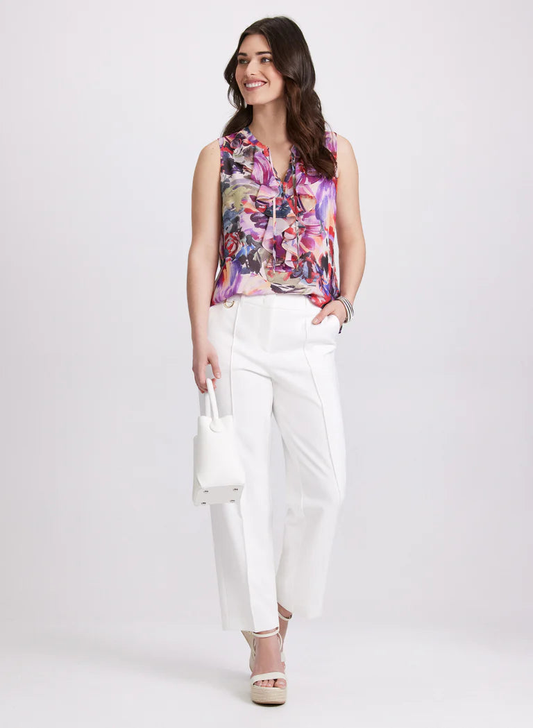 LAURA Floral Ruffle Blouse
