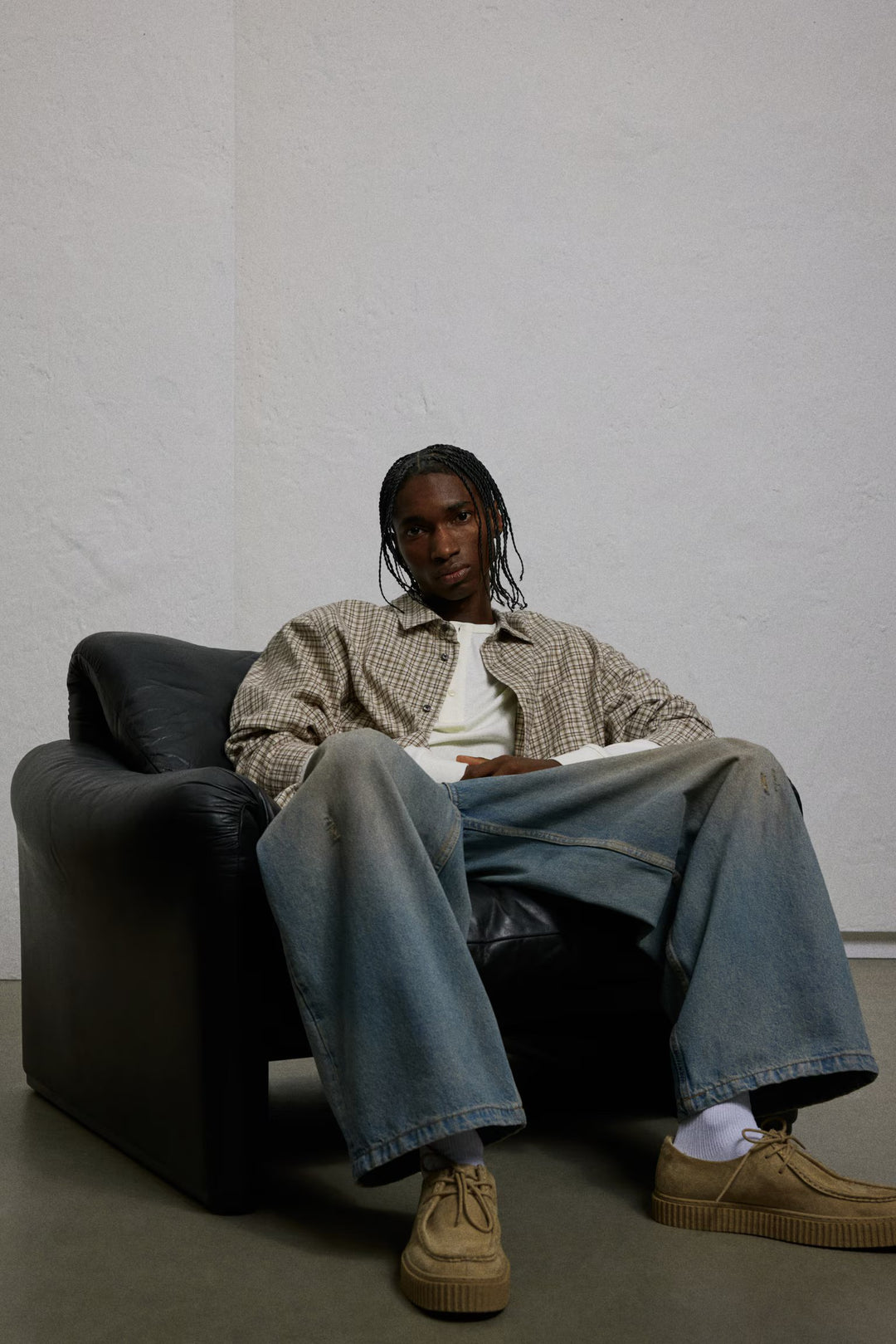 H&M Loose-Fit Flannel Shirt