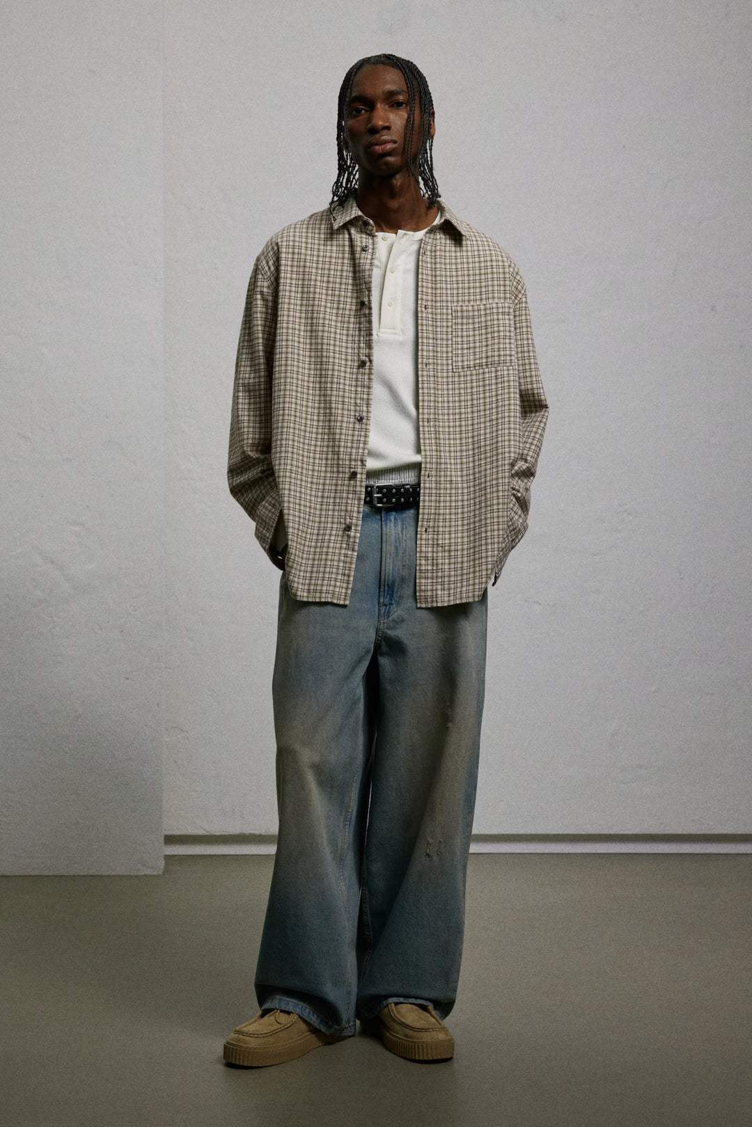 H&M Loose-Fit Flannel Shirt