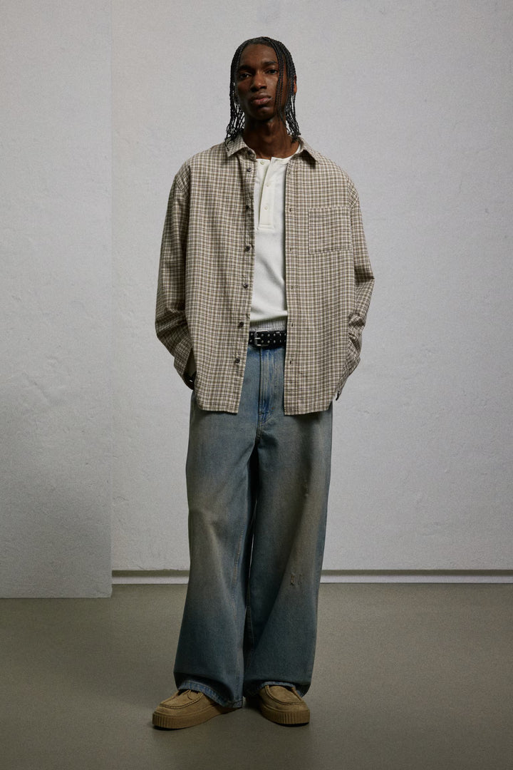 H&M Loose-Fit Flannel Shirt