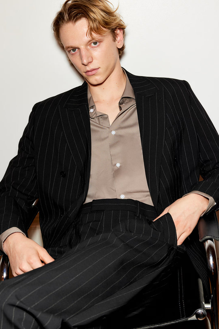 H&M Regular Fit Double-Breasted Blazer