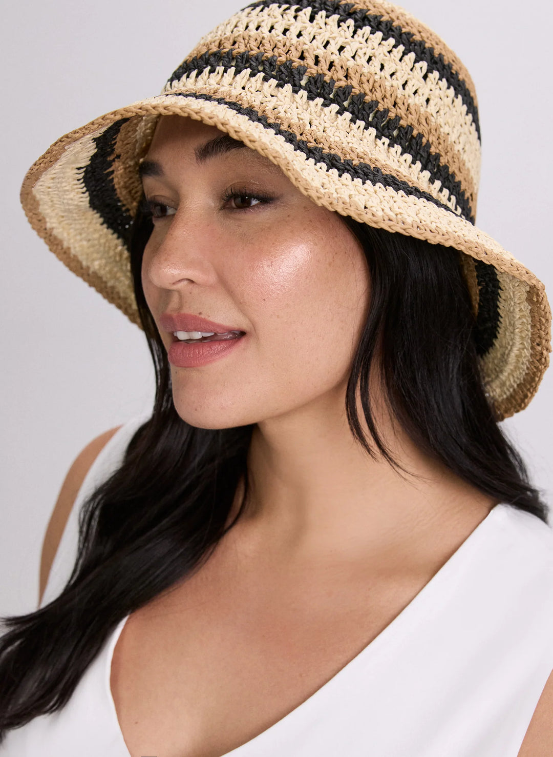 Laura Striped Crochet Hat
