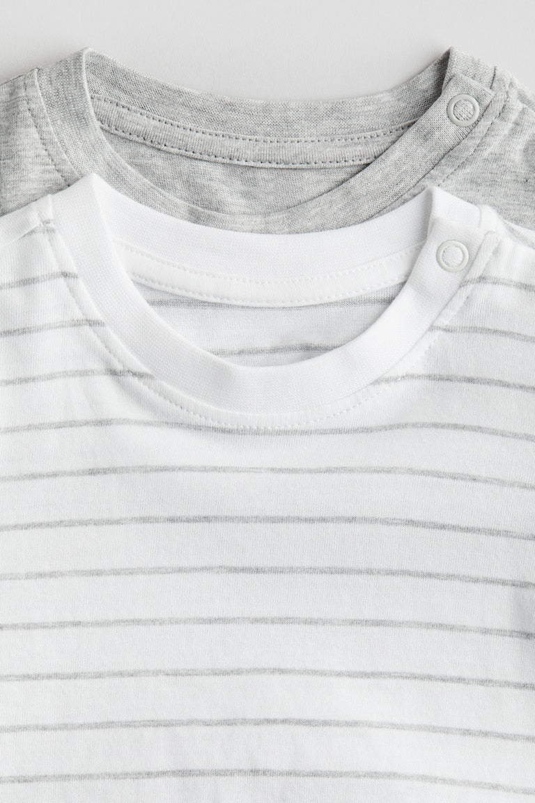 H&M 2-pack Long-sleeved Jersey Shirts