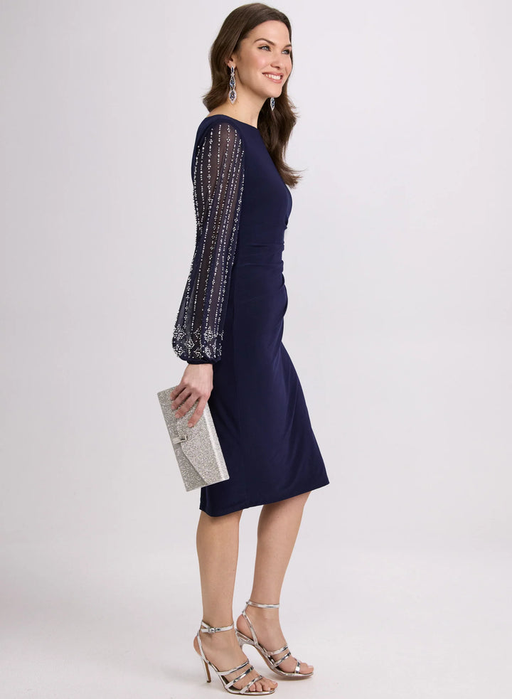 LAURA Beaded Sleeve Dress