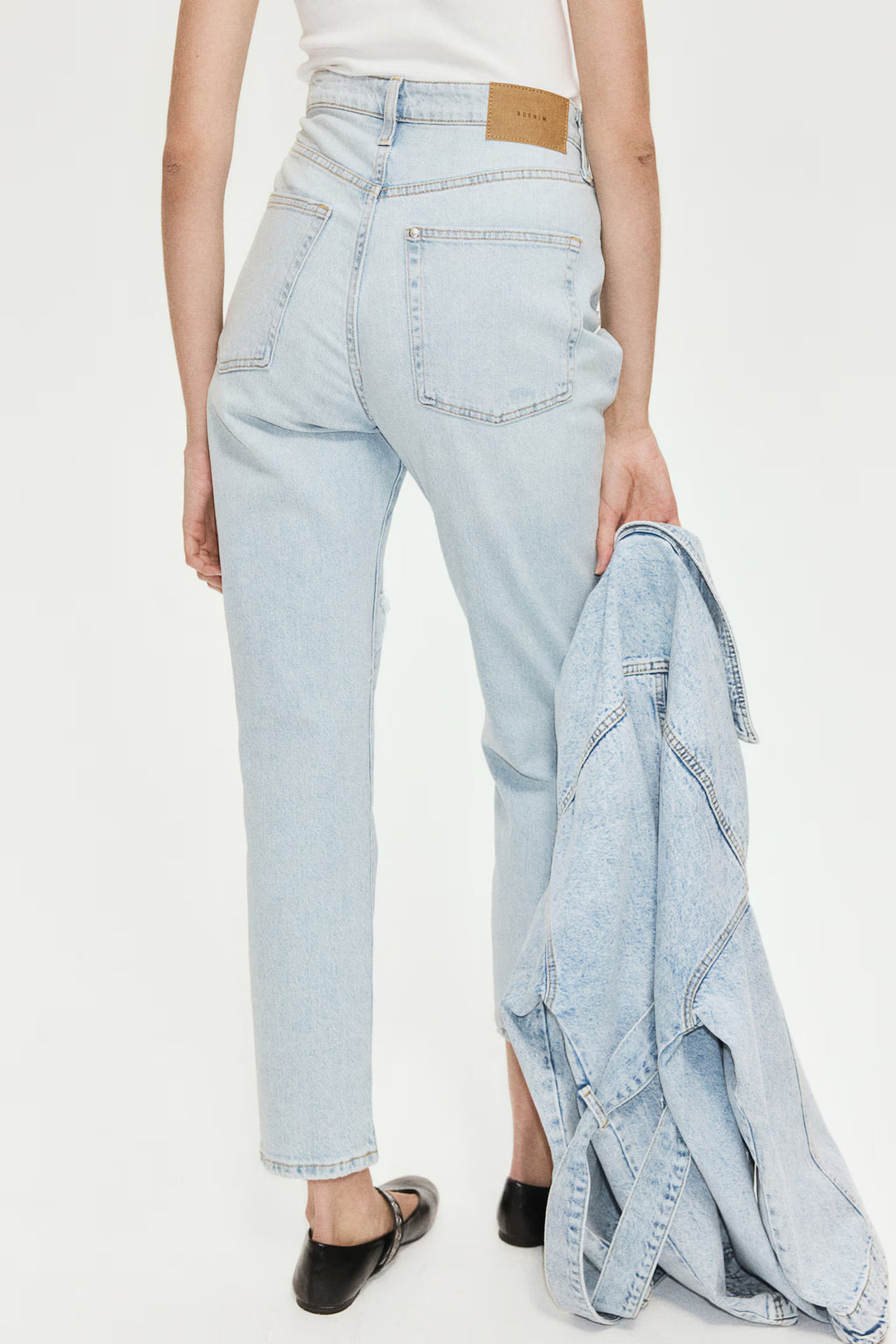 H&M Ultra High Rise Mom Jeans