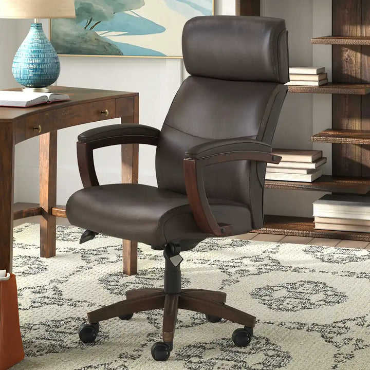 Lazboy Greyson Executive Office Chair, Brown
