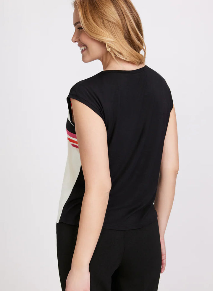 LAURA Geometric Print Top
