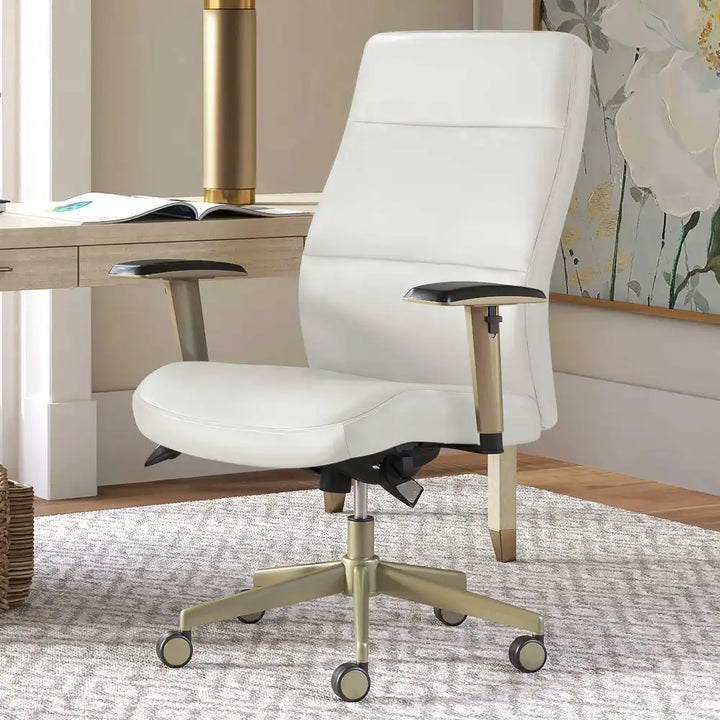 Lazboy Baylor Executive Office Chair, White