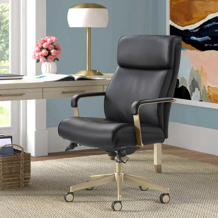 Lazboy Melrose Executive Office Chair, Black