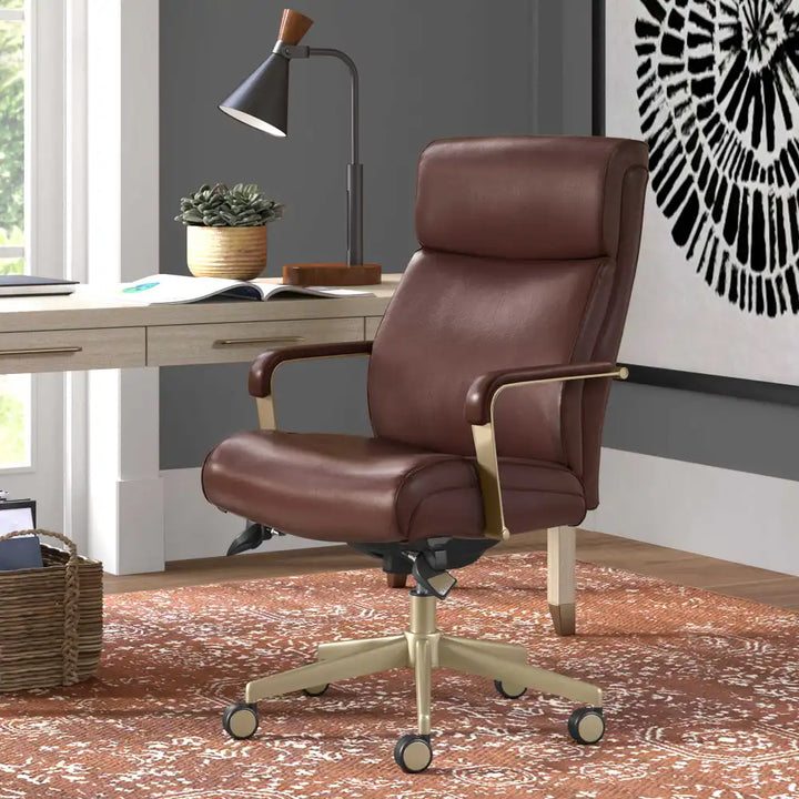 Lazboy Melrose Executive Office Chair, Brown
