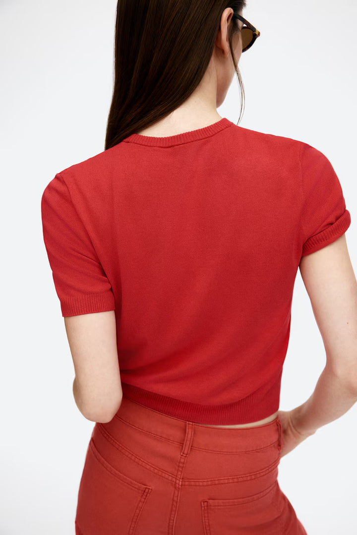 H&M  Fine-Knit T-Shirt