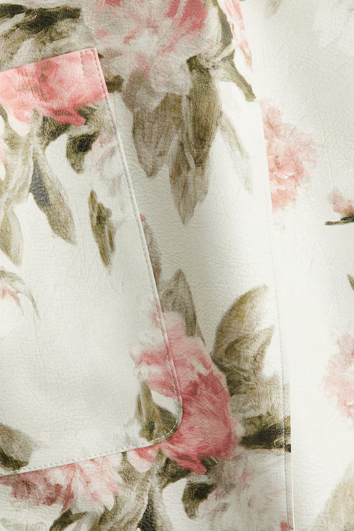 H&M COATED MINI SKIRT