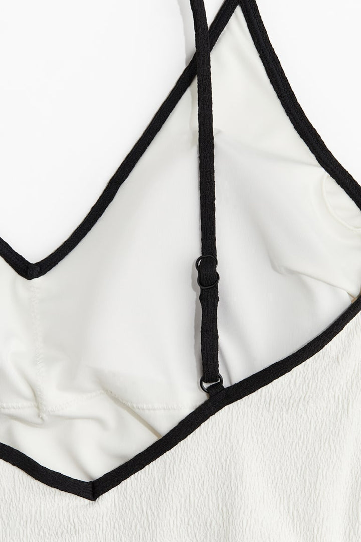 H&M Padded-Cup High-Leg Swimsuit