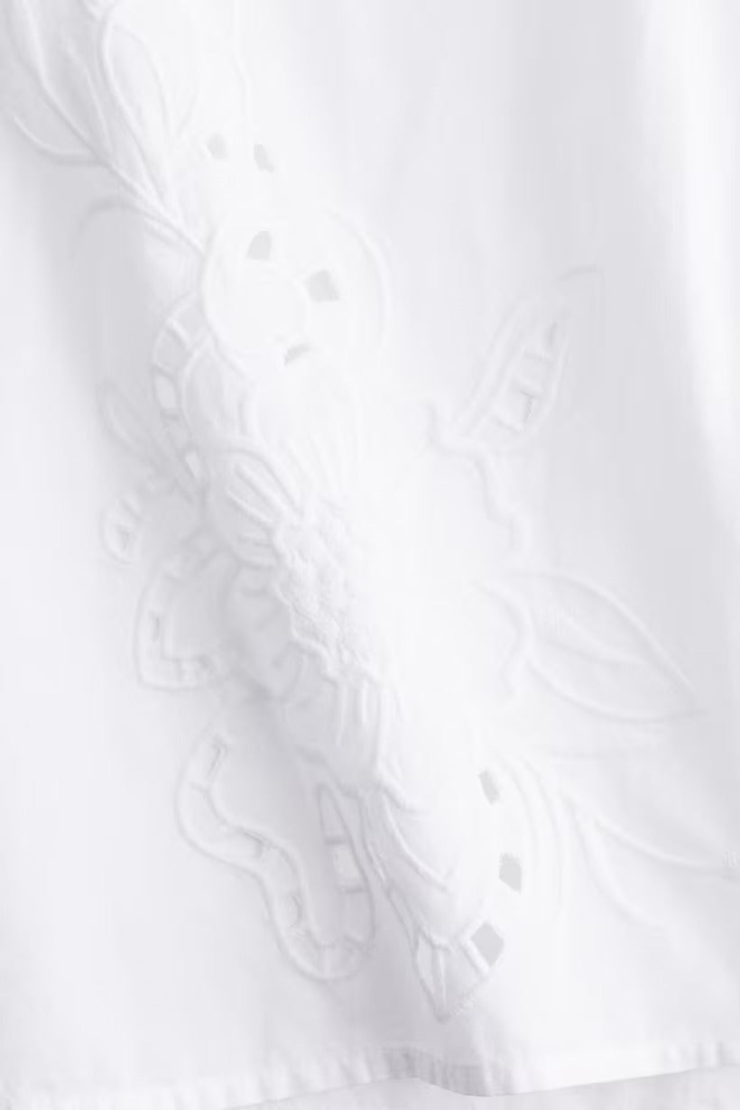 H&M Embroidered Pajama Pants