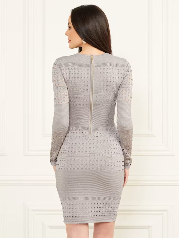 Guess Henley Long-Sleeve Sweater Dress