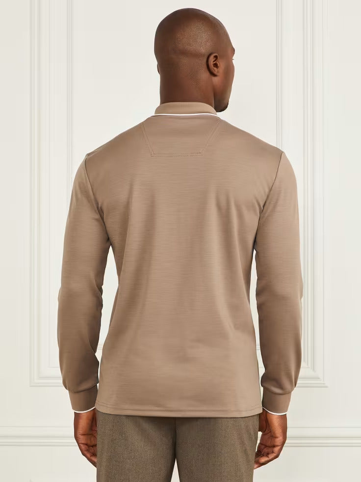 Guess Long-Sleeve Zip Polo