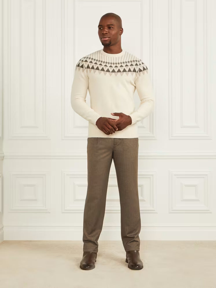 Guess Crewneck Jacquard Sweater