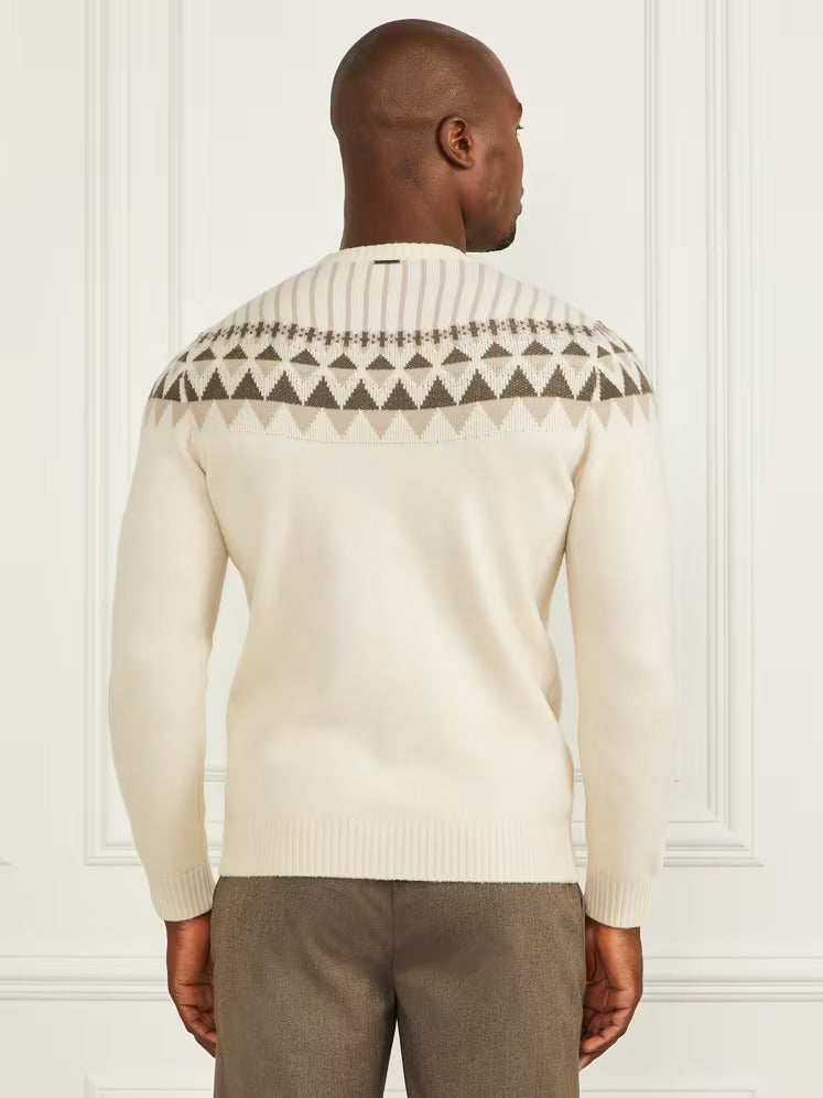 Guess Crewneck Jacquard Sweater
