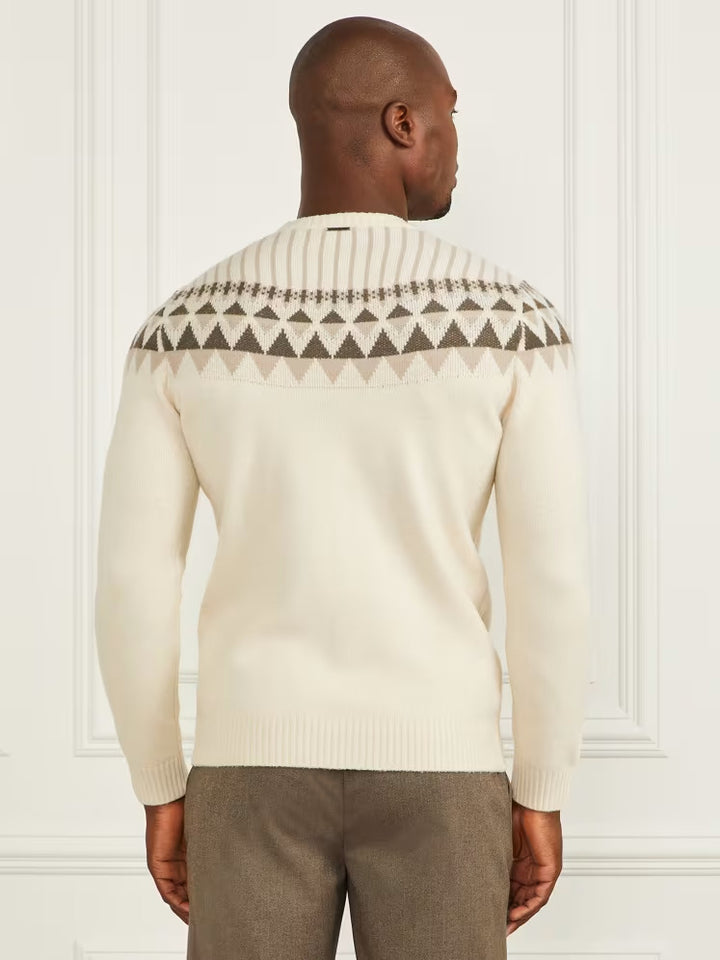 Guess Crewneck Jacquard Sweater