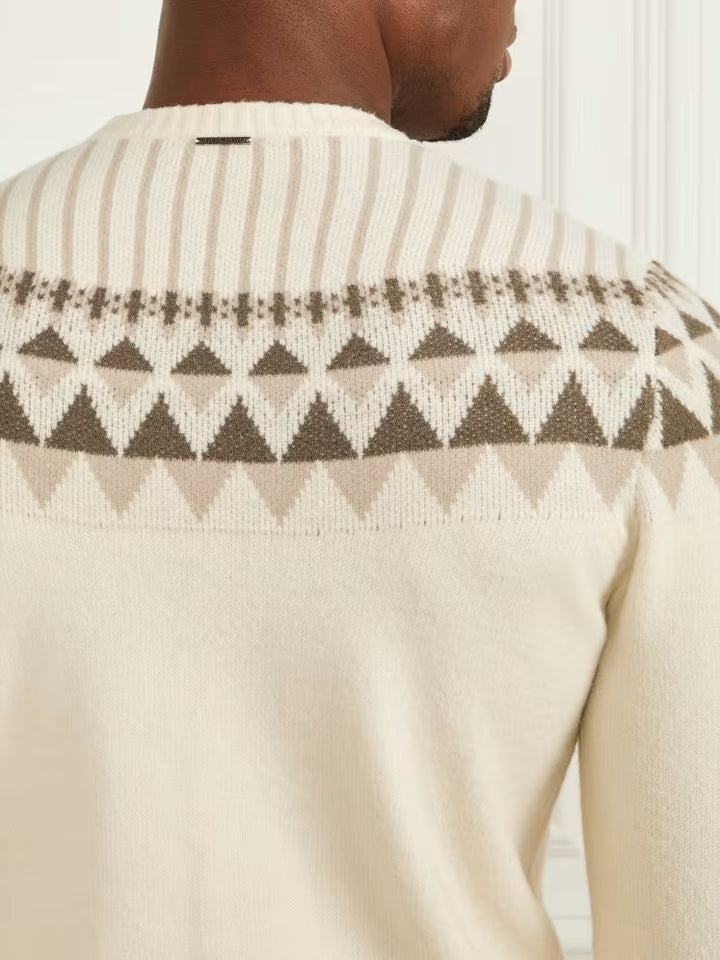 Guess Crewneck Jacquard Sweater