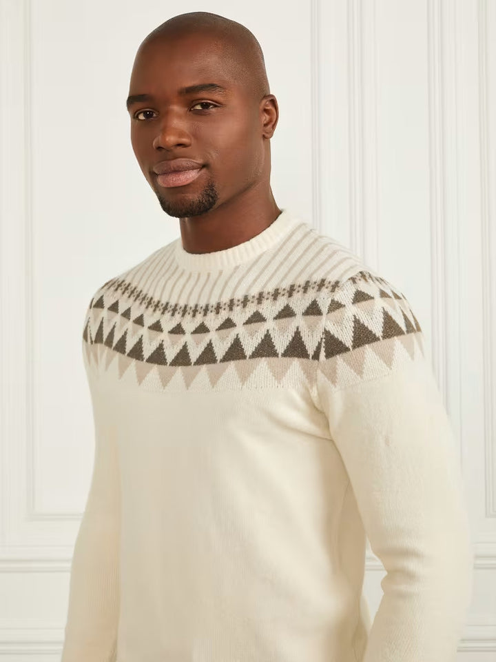 Guess Crewneck Jacquard Sweater